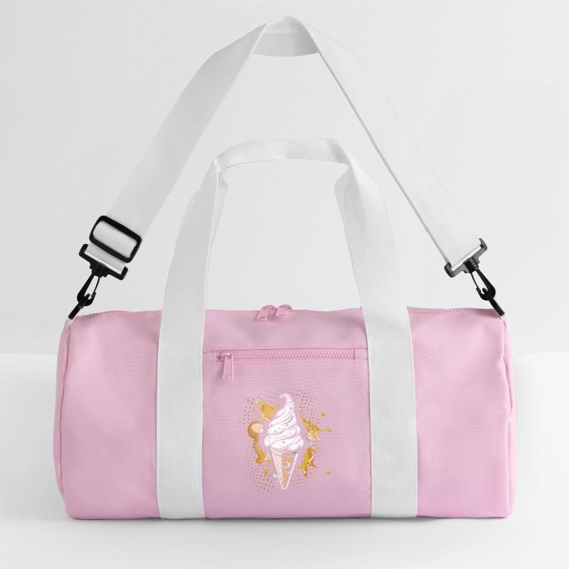 Cornet de crème glacée Éclaboussures de couleur Sac de sport recyclé