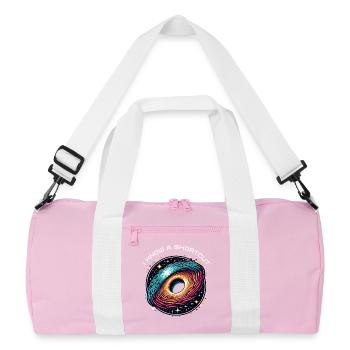 Wurmloch Abkürzung Astrophysik Zeitreise Raumzeit - Recycelte Duffel Bag - Rosa/Weiß - Vorne