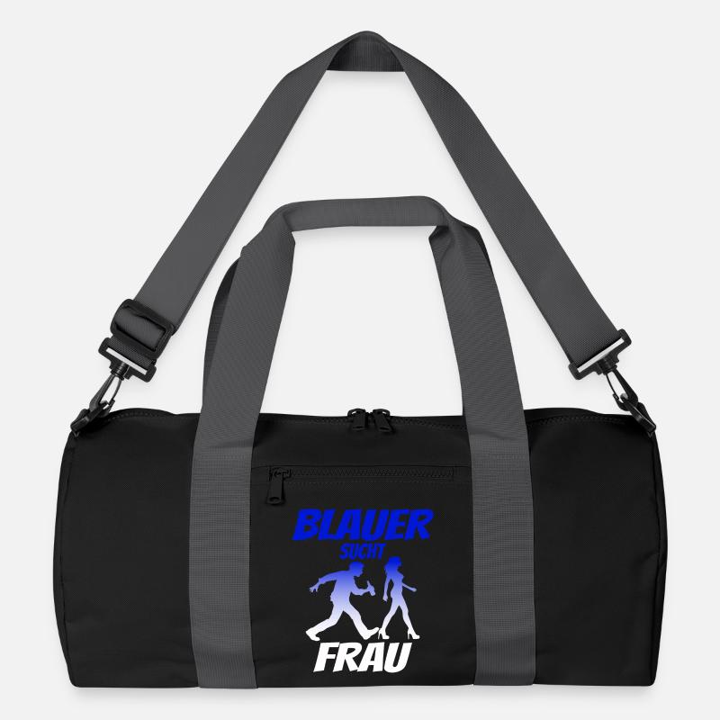 Blauer Sucht Frau Recycelte Duffel Bag