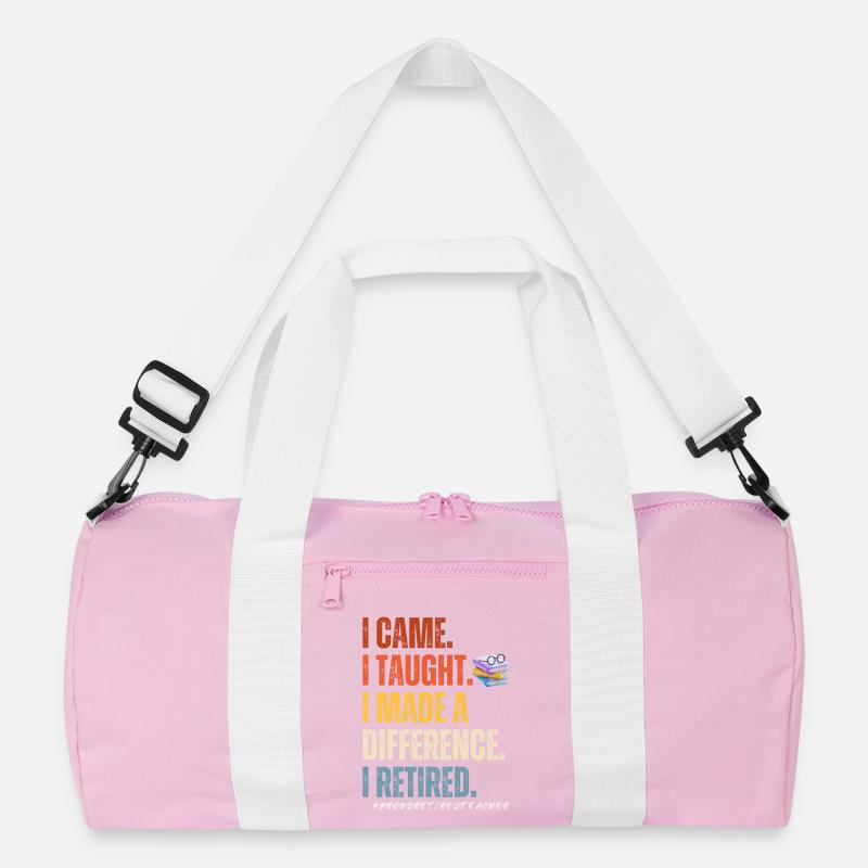 I came I thought I made a difference i retired Recycelte Duffel Bag