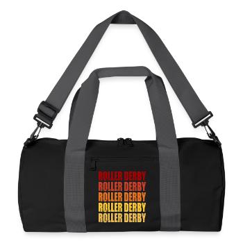 Roller Derby Rétro Vintage Graphique - Sac de sport recyclé - noir/gris graphite - Devant