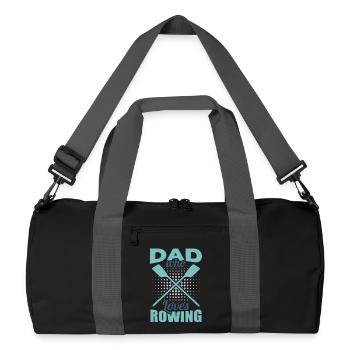 Père aviron - Sac de sport recyclé - noir/gris graphite - Devant