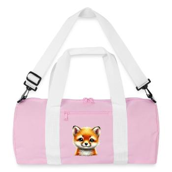 renard mignon renard petit design - Sac de sport recyclé - rose/blanc - Devant
