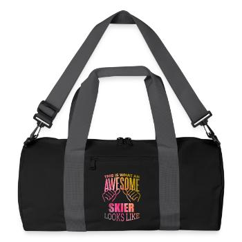 Skiing - Recycled Duffel Bag - black/graphite grey - Front