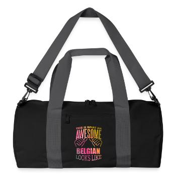 Belgium - Recycled Duffel Bag - black/graphite grey - Front