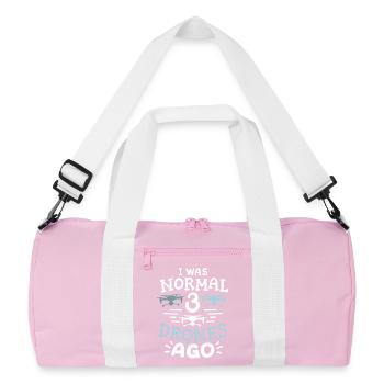 Drohnenpilot Drohnenbediener - Recycelte Duffel Bag - Rosa/Weiß - Vorne