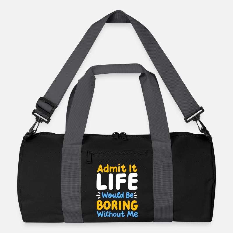 lustiger Spruch Sarkasmus Recycelte Duffel Bag