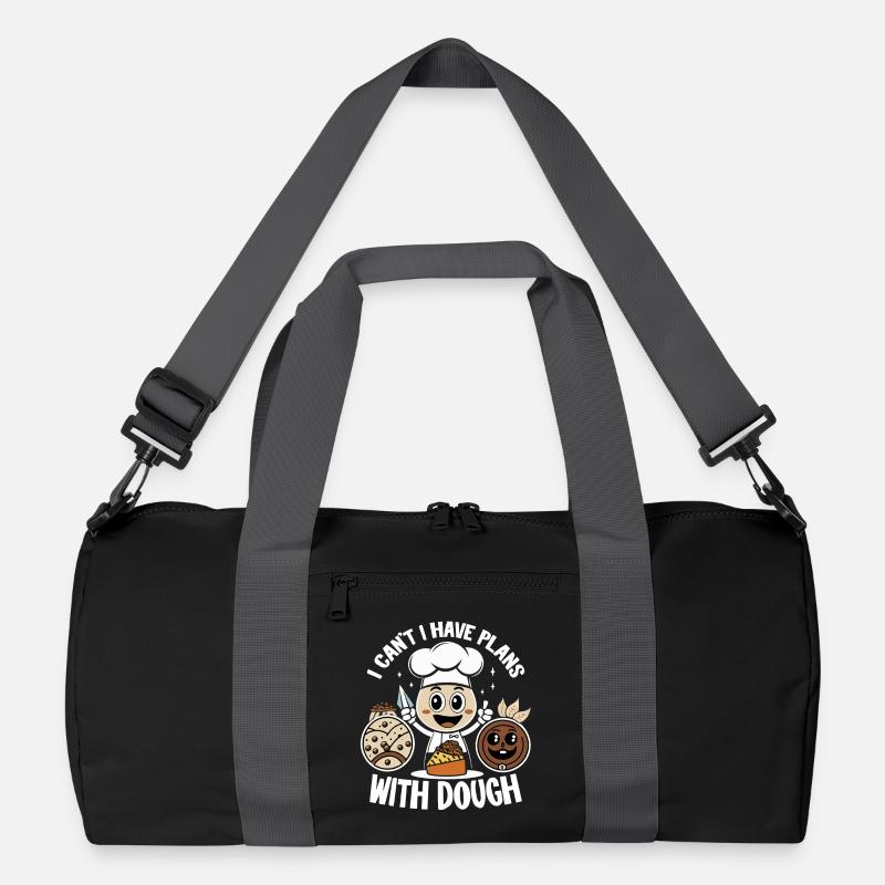 Chef avec joie de la pâte - Sac de sport recyclé - noir/gris graphite