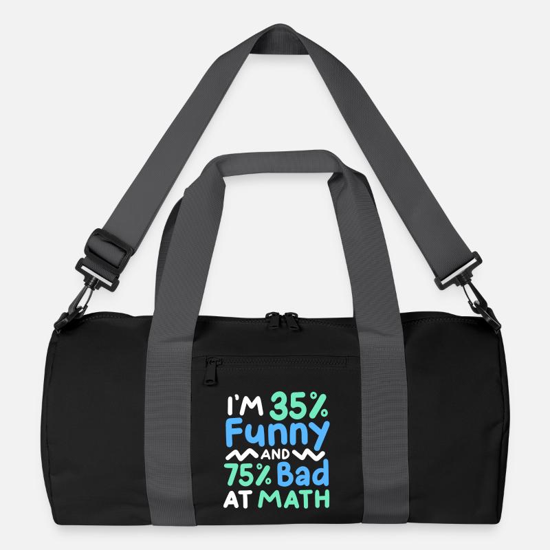lustiger Mathe-Sarkasmus Recycelte Duffel Bag