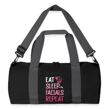 Manger Dormir Soins du visage Répéter - Sac de sport recyclé - noir/gris graphite - Devant