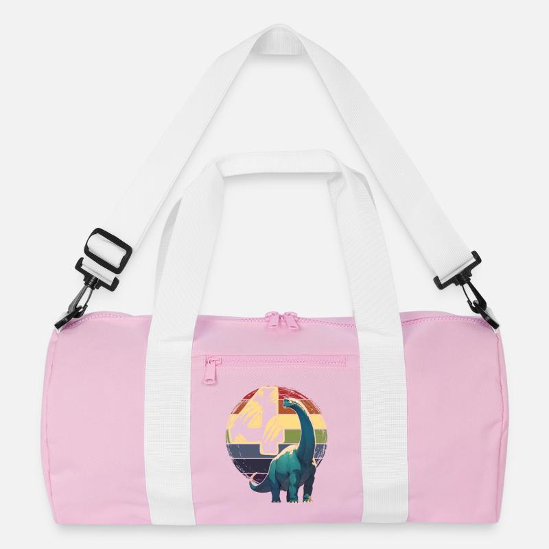 Brachiosaurus 4 Years 4th Birthday Gift Recycled Duffel Bag