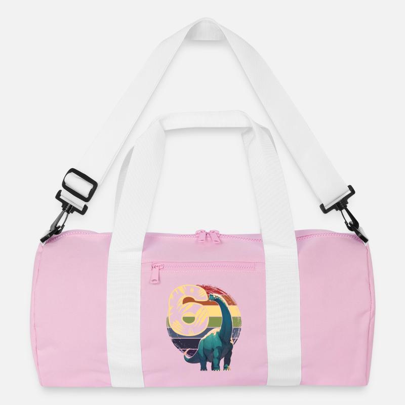 Brachiosaurus 6 Jahre 6. Geburtstag Geschenk Recycelte Duffel Bag