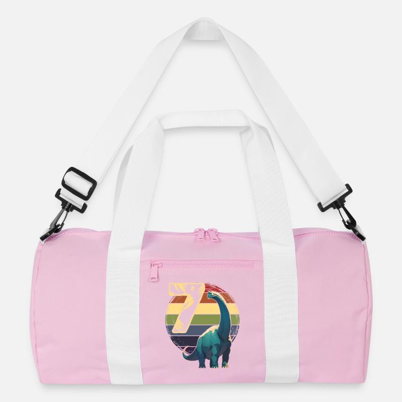 Brachiosaurus 7 Jahre 7. Geburtstag Geschenk Recycelte Duffel Bag