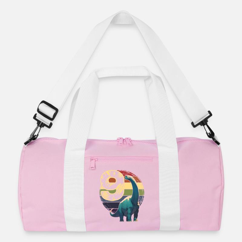 Brachiosaurus 9 Jahre 9. Geburtstag Geschenk Recycelte Duffel Bag