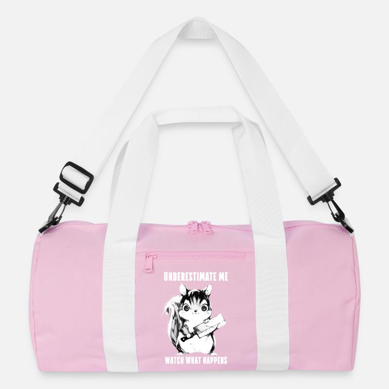 Crazy Squirrel Anime Kawaii Gift Recycled Duffel Bag