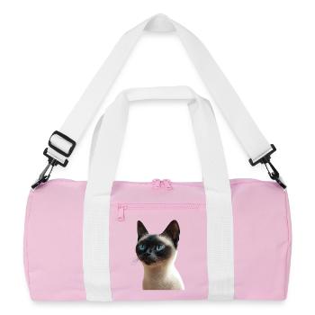 Siamkatze Siam Katze Siamese Cat Siamesen Katzen - Recycelte Duffel Bag - Rosa/Weiß - Vorne