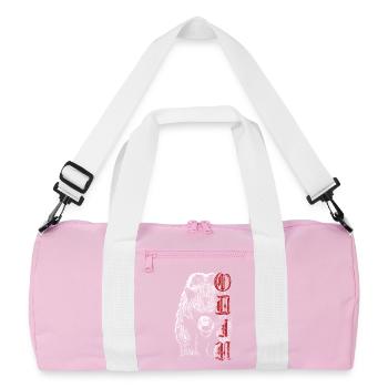 Odin Grizzly Bear Norse Mythology Viking - Recycled Duffel Bag - pink/white - Front