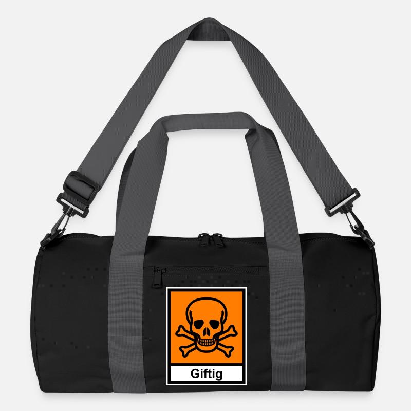Poisonous - Recycled Duffel Bag - black/graphite grey