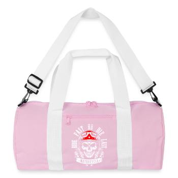 Roulez vite ou mourez crâne Moto Art - Sac de sport recyclé - rose/blanc - Devant