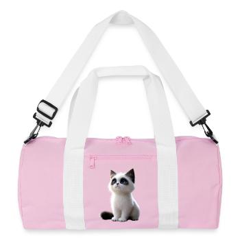Ragdoll Katze Ragdollkatze Cat Süße Ragdoll Katzen - Recycelte Duffel Bag - Rosa/Weiß - Vorne