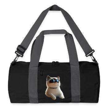 Ragdoll Katze Ragdollkatze Cat Süße Ragdoll Katzen - Recycelte Duffel Bag - Schwarz/Graphitgrau - Vorne