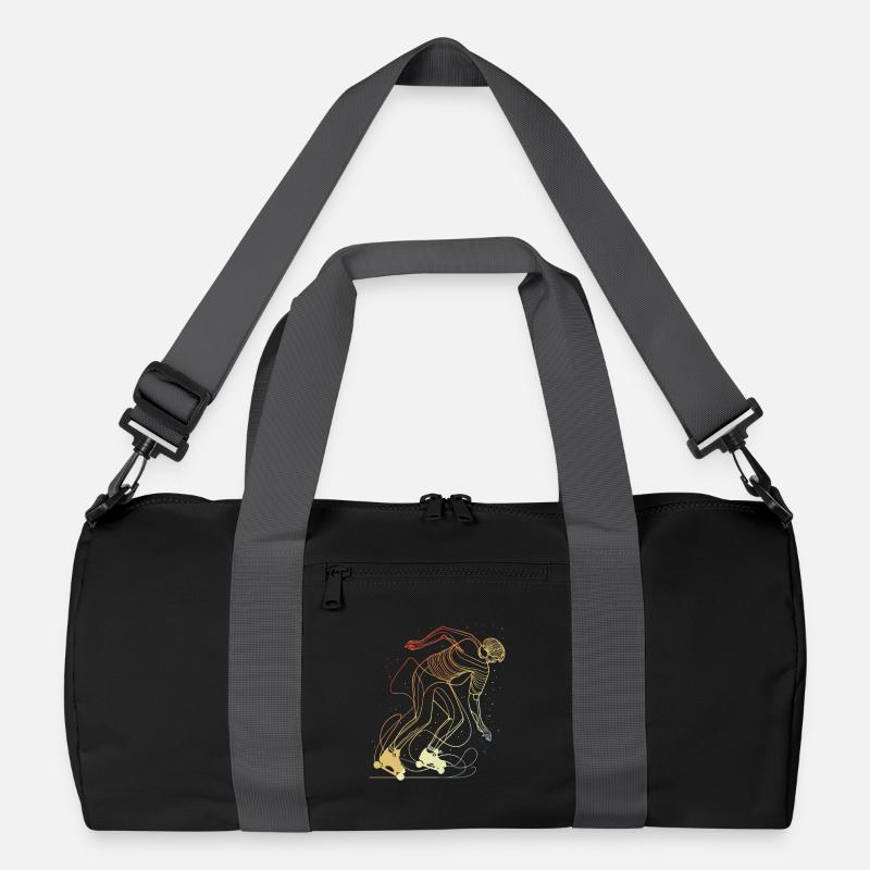 Retro Roller Skater Recycelte Duffel Bag