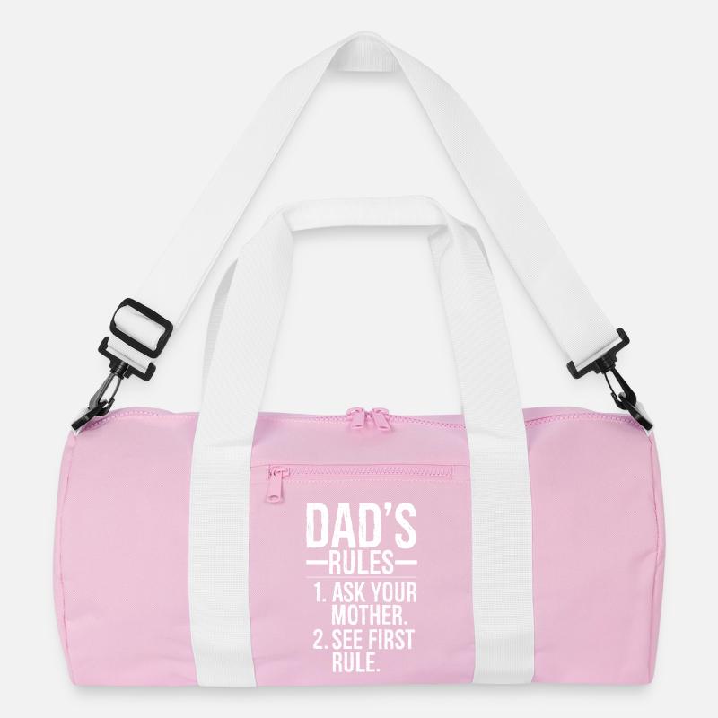 Papas Regeln frag deine Mutter Recycelte Duffel Bag