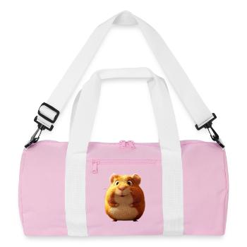 Guinea Pig Rodents Capybara Cute Rodent - Recycled Duffel Bag - pink/white - Front