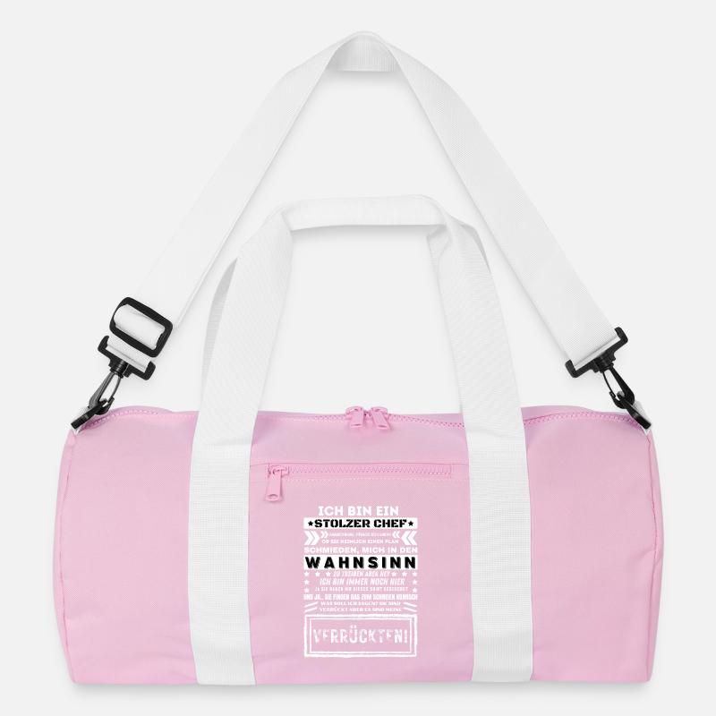 ICH BIN EIN STOLZER CHEF Humor Lustig Recycelte Duffel Bag