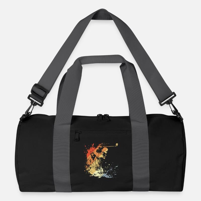 Golfspieler Retro Recycelte Duffel Bag