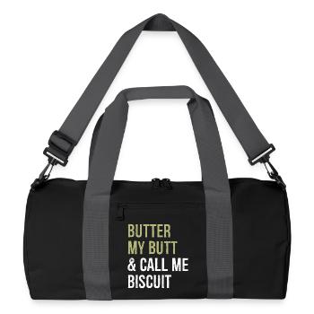 beurre-moi les fesses et appelez-moi biscuit - Sac de sport recyclé - noir/gris graphite - Devant