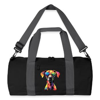Rhodesian Ridgeback Hunting Dog Dogs Pride Ridgeback - Recycled Duffel Bag - black/graphite grey - Front