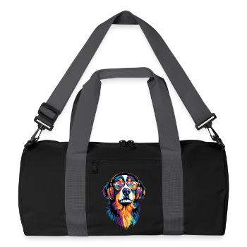 Bernese Mountain Dog Cute Dogs Swiss Mountain Dogs - Recycled Duffel Bag - black/graphite grey - Front