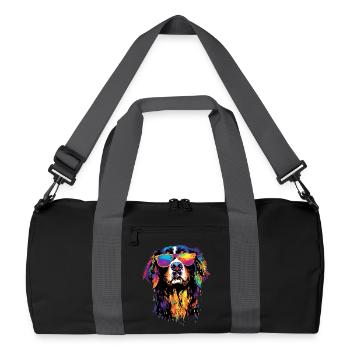 Bernese Mountain Dog Cute Dogs Swiss Mountain Dogs - Recycled Duffel Bag - black/graphite grey - Front