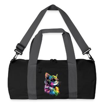 Ragdoll Katze Ragdollkatze Cat Süße Ragdoll Katzen - Recycelte Duffel Bag - Schwarz/Graphitgrau - Vorne