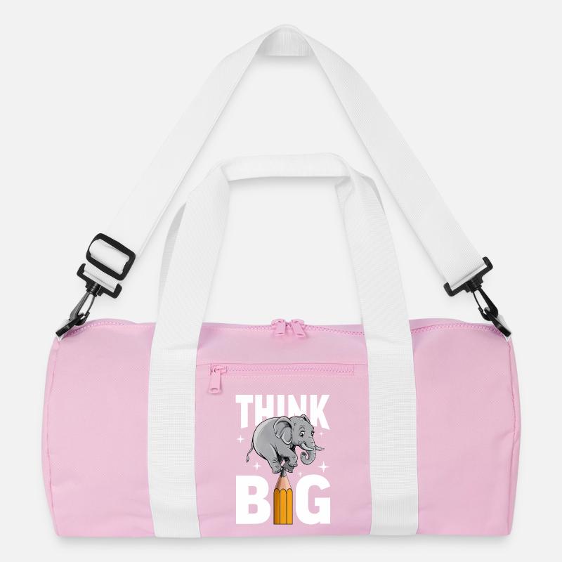 Denke groß Elefant Denker, Träumer und Visionäre Recycelte Duffel Bag