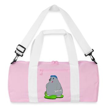 Mole Mechanic Wrench Workshop - Recycled Duffel Bag - pink/white - Front