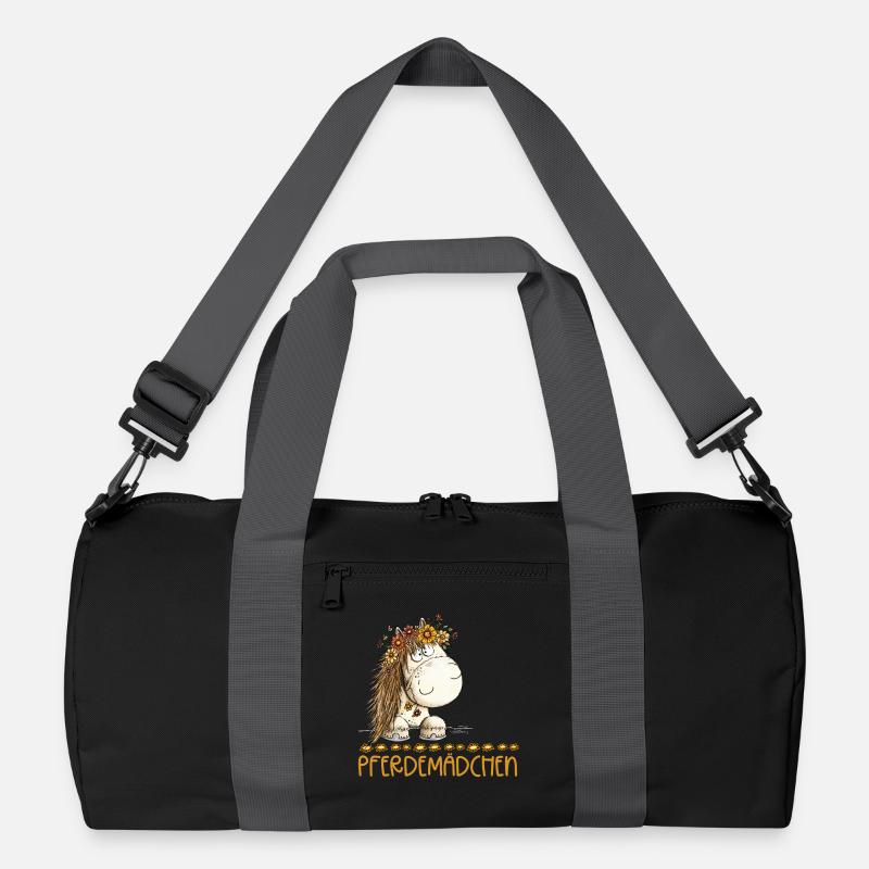 Pferdemädchen Spruch Mit Süßem Pferd Recycelte Duffel Bag