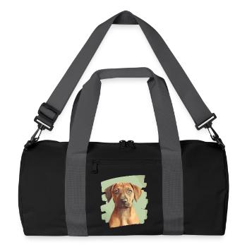 Rhodesian Ridgeback - Recycled Duffel Bag - black/graphite grey - Front