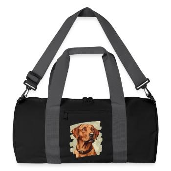 Rhodesian Ridgeback - Recycled Duffel Bag - black/graphite grey - Front
