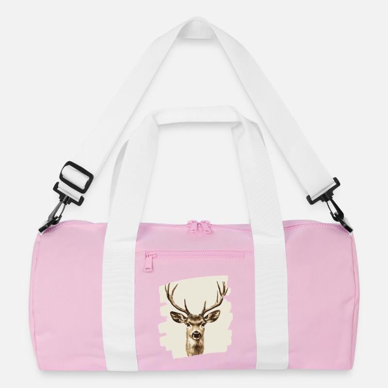 Hirsch mit Geweih Recycelte Duffel Bag