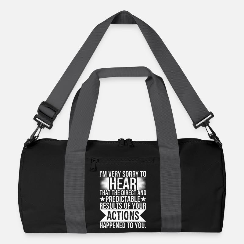 I'm very sorry to hear that the direct predictable - Recycelte Duffel Bag - Schwarz/Graphitgrau