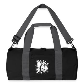 Bowling Strike - Recycelte Duffel Bag - Schwarz/Graphitgrau - Vorne