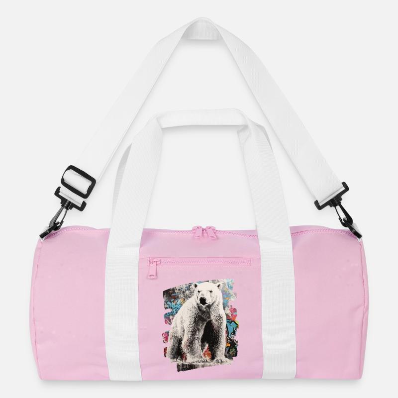Eisbär Graffiti Sprayer Recycelte Duffel Bag