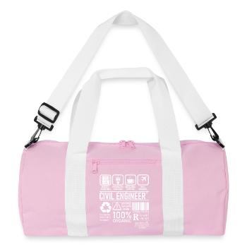 Ingénieur civil multitâche résolution de problèmes - Sac de sport recyclé - rose/blanc - Devant