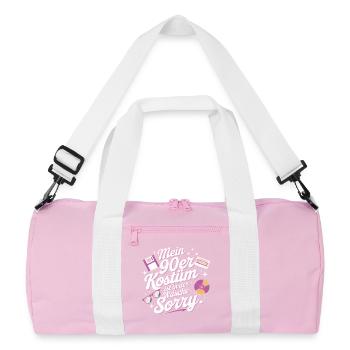 My 90s Costume In The Lingerie Theme Party - Recycled Duffel Bag - pink/white - Front