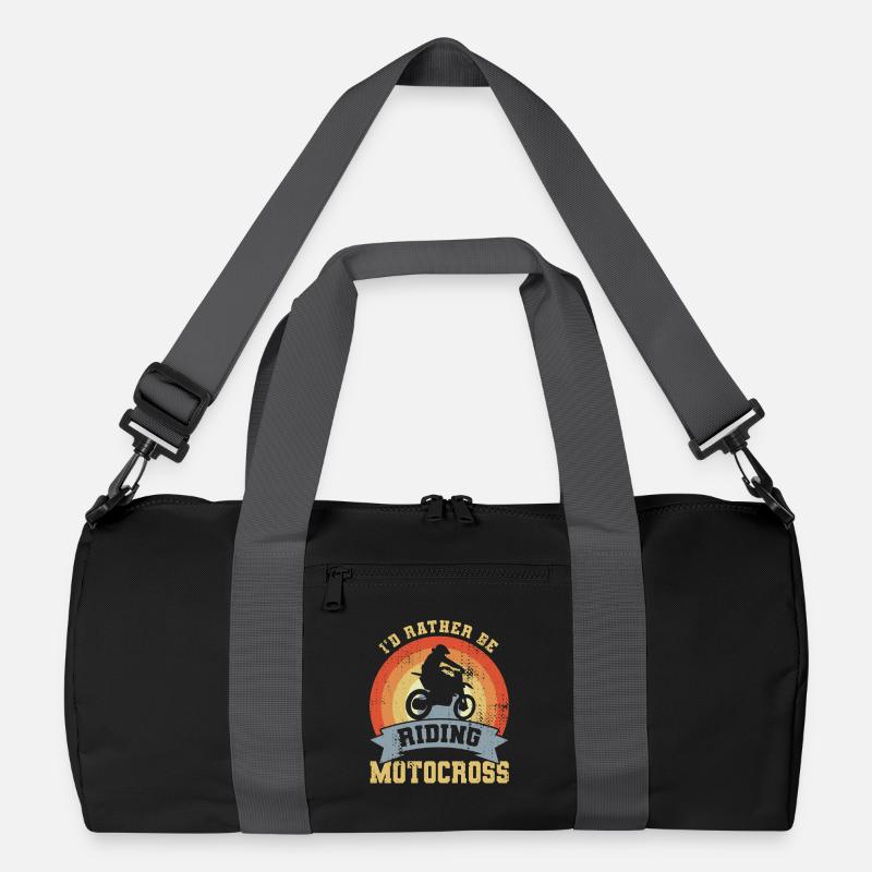 I'd Rather Be Riding Motocross Recycelte Duffel Bag