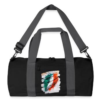 Italian flag Italy - Recycled Duffel Bag - black/graphite grey - Front