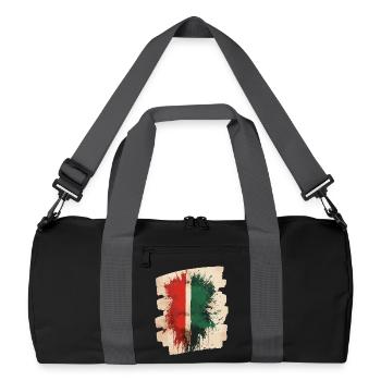 Italian flag Italy - Recycled Duffel Bag - black/graphite grey - Front