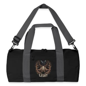 Leshy | Gardien de la forêt de l’élément Terre - Sac de sport recyclé - noir/gris graphite - Devant